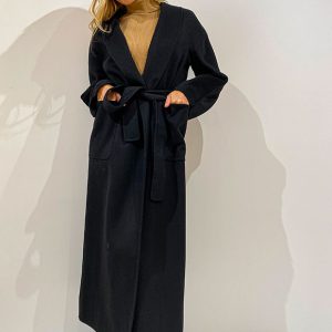 cappotto lungo nero