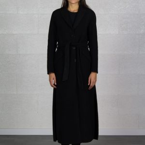 cappotto lungo nero