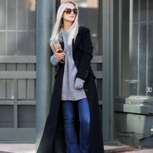 cappotto nero lungo