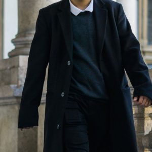 cappotto nero uomo