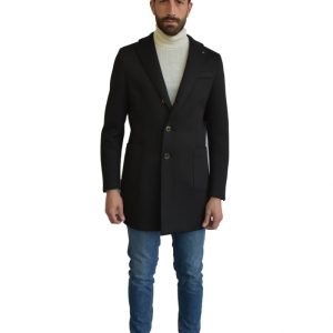 cappotto nero uomo