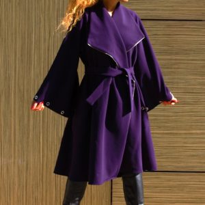 cappotto viola