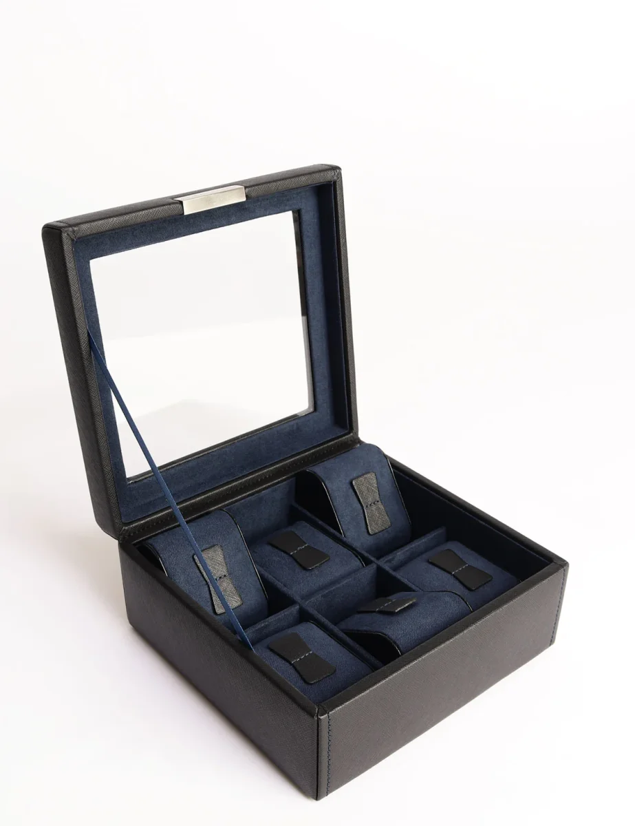 Scatola porta orologi Friedrich Cross Grain Bond - immagine 4