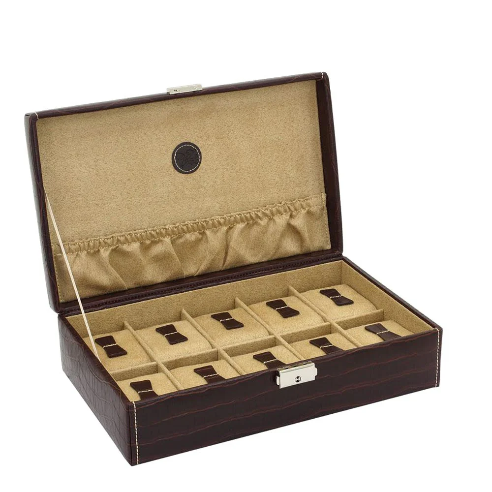 Cofanetto porta orologi Friedrich23 10 posti stampa cocco Testa di moro - immagine 4