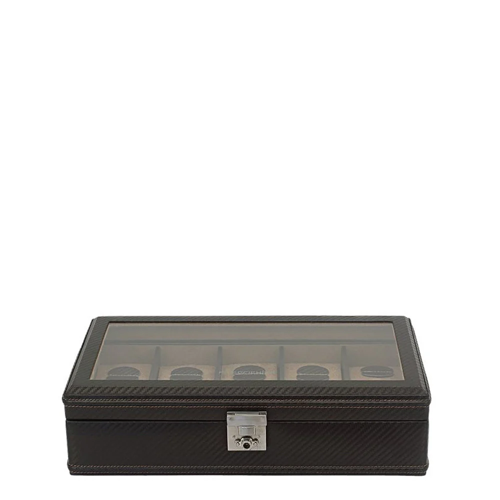 Cofanetto porta orologi Friedrich23 Carbon 10 posti Dark Brown - immagine 2