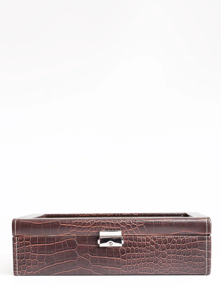 Cofanetto porta orologi Friedrich23 Le Croc 10 posti Brown - immagine 2