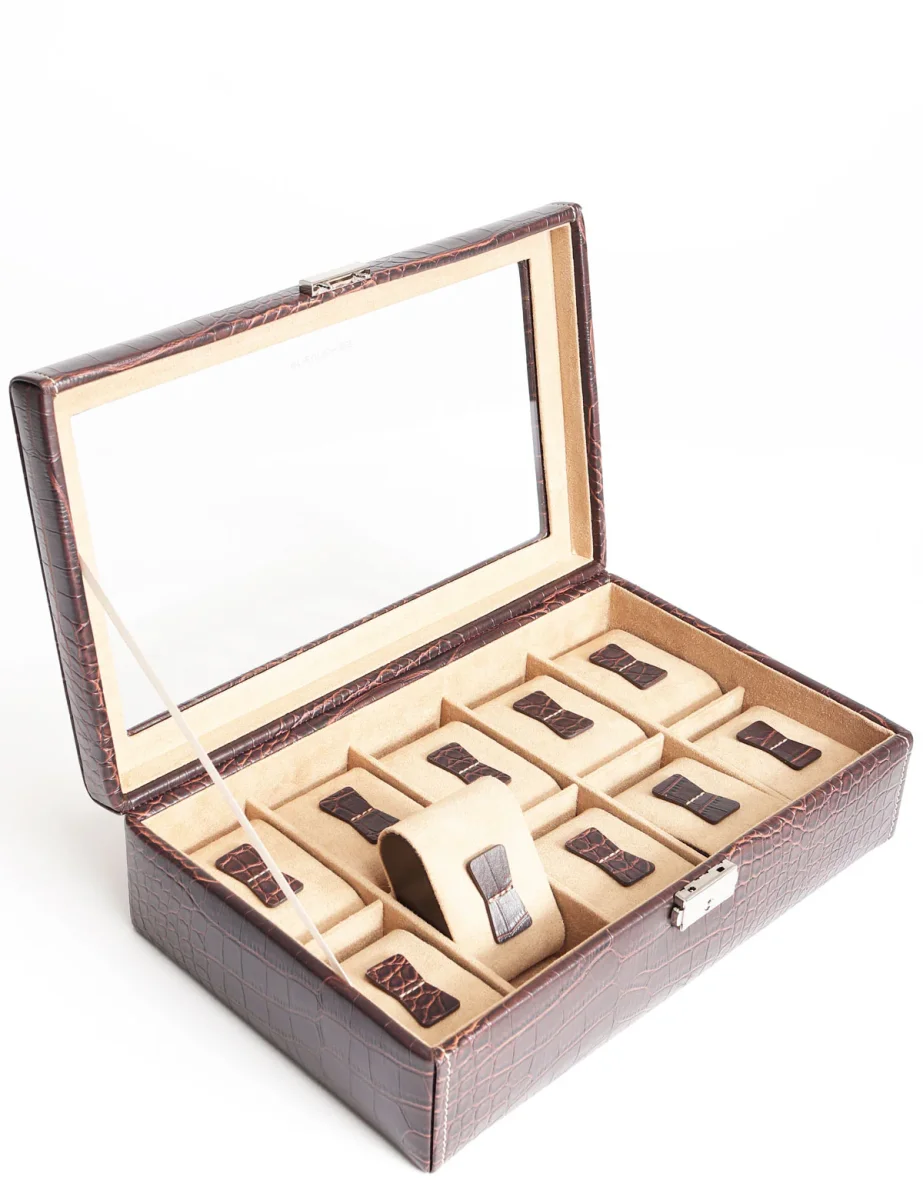 Cofanetto porta orologi Friedrich23 Le Croc 10 posti Brown - immagine 3