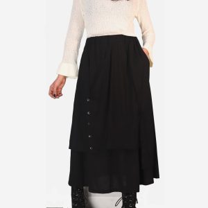 Gonna Doppiata con bottoni