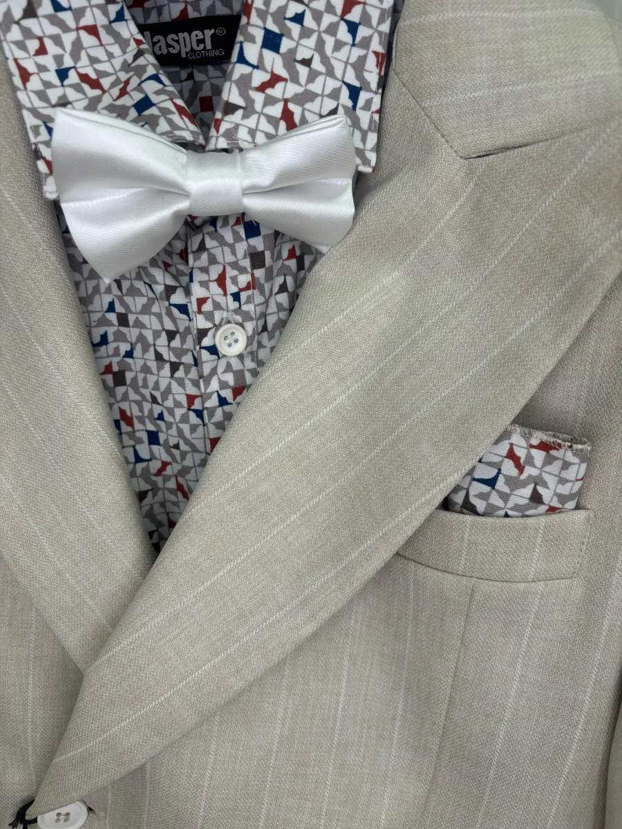 Abito Doppio Petto Gessato Bambino 03 - immagine 2