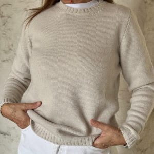 GOLF GIROCOLLO DONNA LANA MERINGA