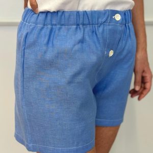 SHORTS DONNA LINO AZZURRO