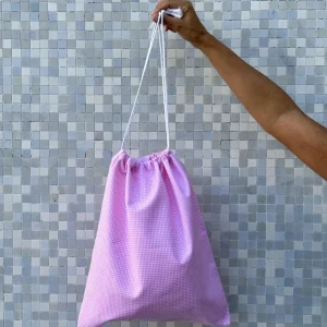 SACCHETTO ASILO QUADRO ROSA