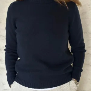 GOLF COLLO ALTO DONNA BLU