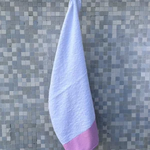 SALVIETTA ASILO QUADRO ROSA