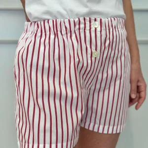 SHORTS DONNA RIGA ROSSA
