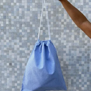 SACCHETTO ASILO QUADRO AZZURRO