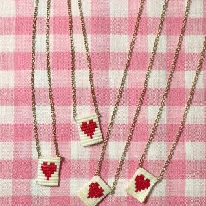 COLLANINA CUORE ROSSO