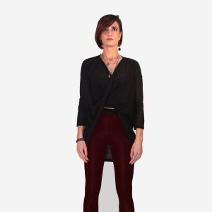 Maglia farfalla asimmetrica