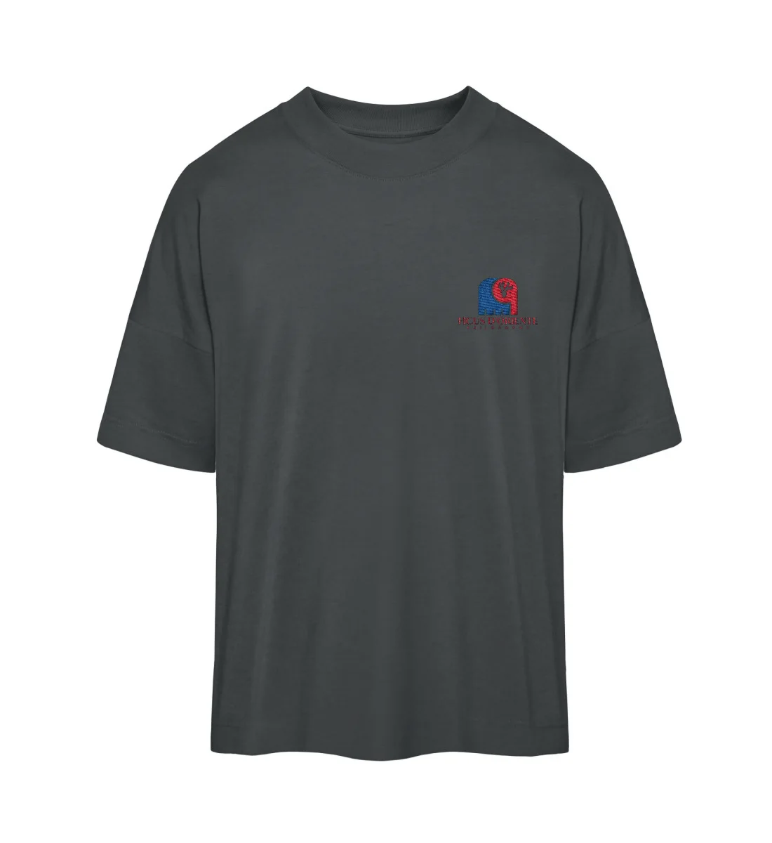 ECO Unisex Oversize T-Shirt - T-shirt taglio ampio in cotone organico con logo ricamato - immagine 3