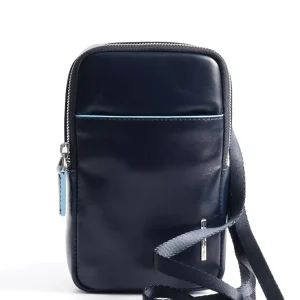 Portafoglio Piquadro Blue Square da collo con porta smartphone