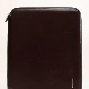 Portablocco Piquadro Blue Square Stationery A4 con zip