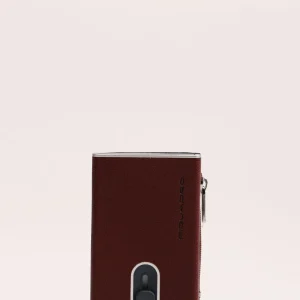 Porta carte Piquadro Black Square compact wallet porta monete e banconote