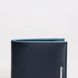 Portafoglio Piquadro porta monete porta carte RFID Blue Square