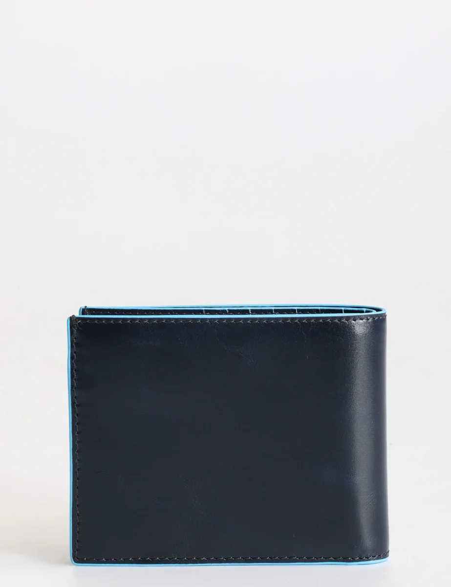 Portafoglio Piquadro porta monete porta carte RFID Blue Square - immagine 5