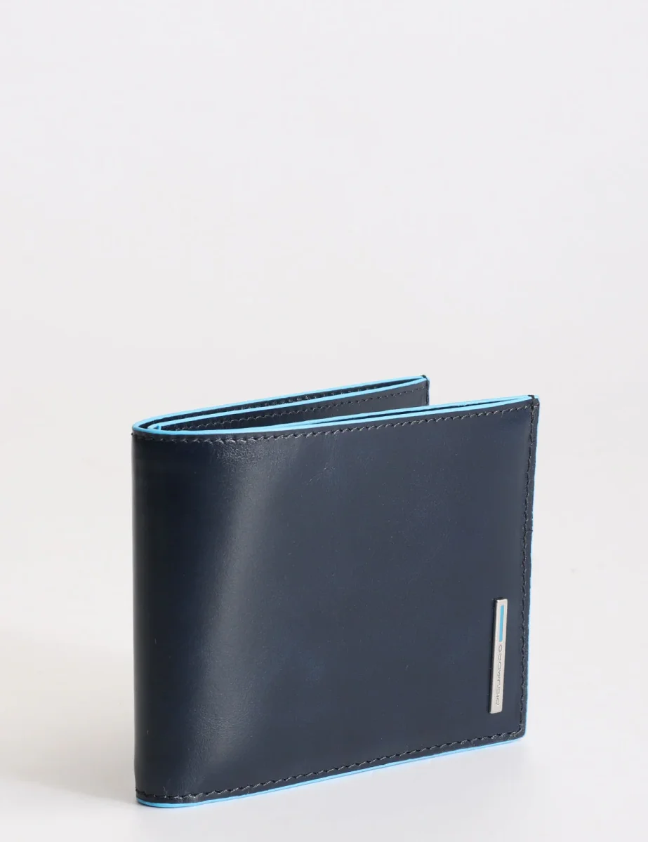 Portafoglio Piquadro porta monete porta carte RFID Blue Square - immagine 4