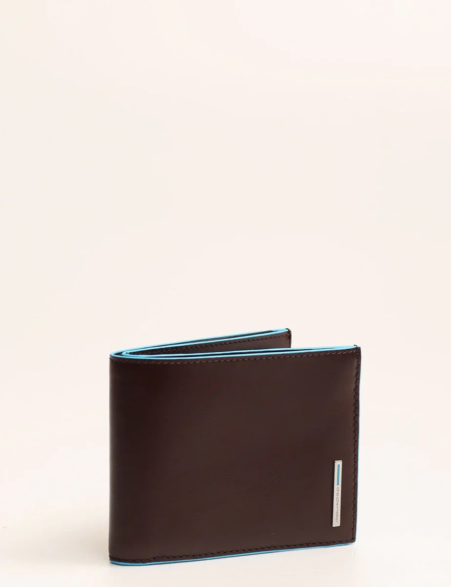 Portafoglio Piquadro porta monete porta carte RFID Blue Square - immagine 8