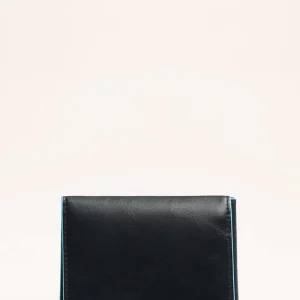 Portafoglio Piquadro verticale con ferma soldi Blue Square