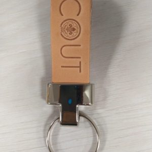 Portachiavi cuoio naturale scout