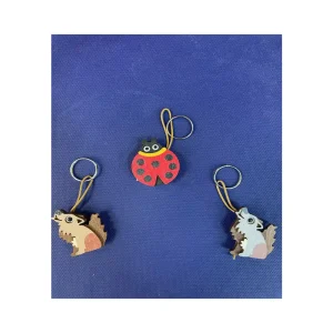 PORTACHIAVI LUPETTO O COCCINELLA IN LEGNO