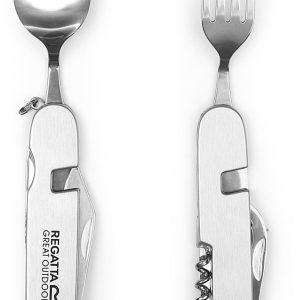 Set posate pieghevoli acciaio 6 in 1 Regatta