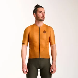 Sartoria ocra maglia da ciclismo – Uomo