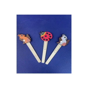 SEGNALIBRO LUPETTO O COCCINELLA IN LEGNO