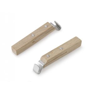 Set due manici in legno per batteria da cucina