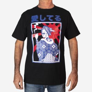 t shirt Geisha smoke