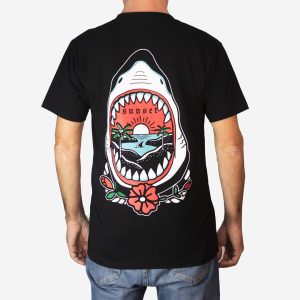 t shirt Sunset Shark