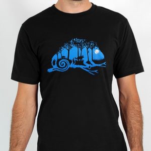 t shirt camaleonte black
