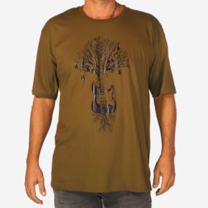 t shirt guitar tree