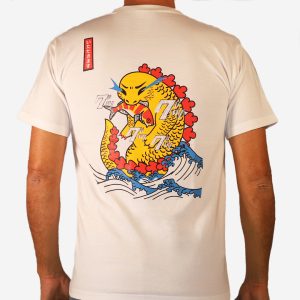 t shirt monster eat koi fish