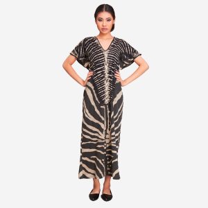 Vestito Gypsy Maxi Zebra back hand made